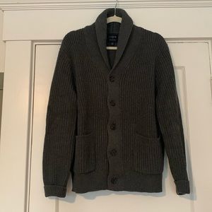 J. Crew Factory Gray Cotton Cardigan